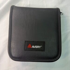 Avery CD TRACS Modular CD Storage‎ Binder Black Zippered  Case holds 24